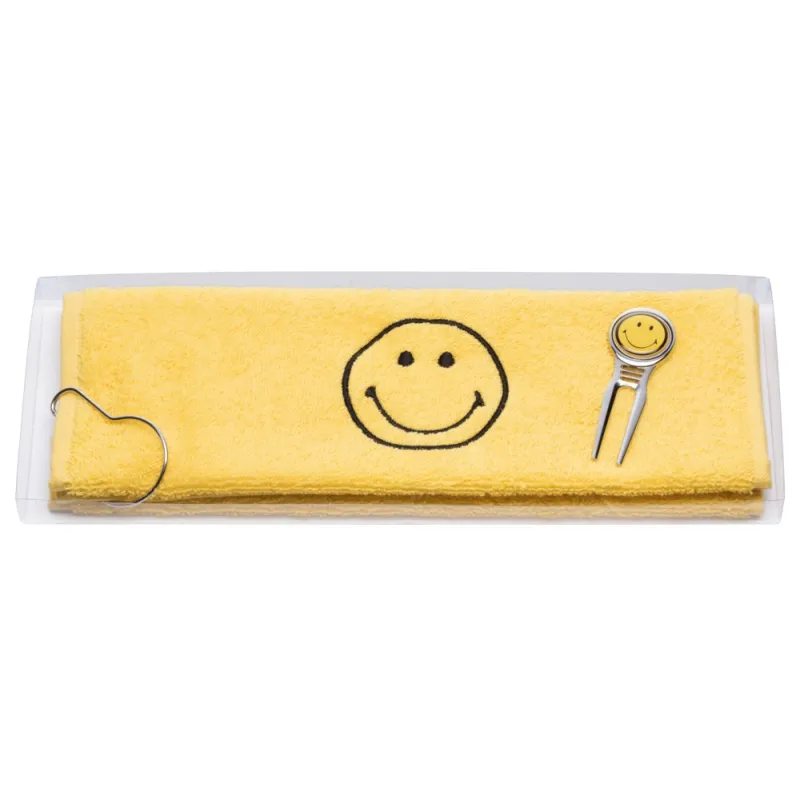 Toalla de Caddy bordada Smiley