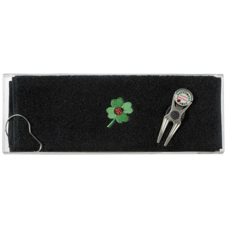 Toalla de Caddy bordada Trebol