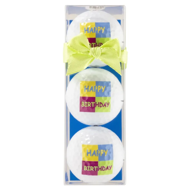 Tres bolas - motivo Happy Birthday cumple anos