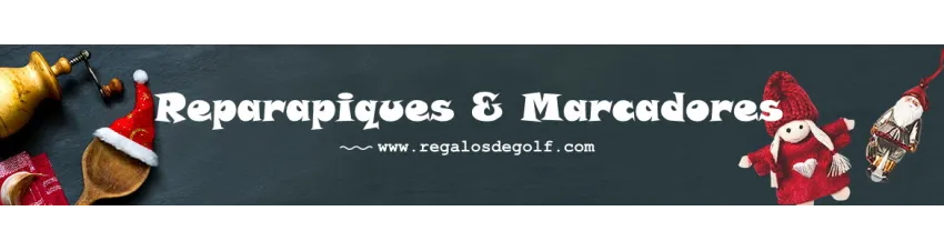 Reparapiques o areglapiques marcadores de bolas de golf en envase de regalo